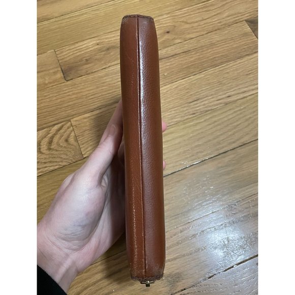 Fossil Tiegan Brown Leather Clutch Wallet‎ Zip Around Wallet - Picture 2 of 4